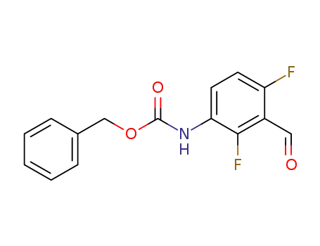 Molecular Structure of 918524-07-9 (Benzyl 2,4-difluoro-3-formylphenylcarbamate)