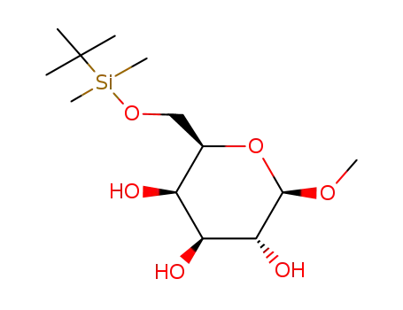 Molecular Structure of 63734-12-3 (Methyl 6-O-<(1,1-dimethylethyl)dimethylsilyl>-β-D-galactopyranoside)