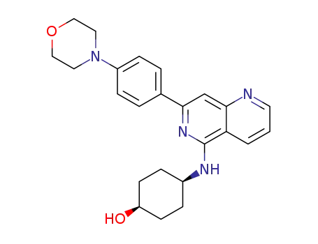 4-[7-(4-morpholin-4-yl-phenyl)-[1,6]naphthyridin-5-ylamino]-cyclohexanol
