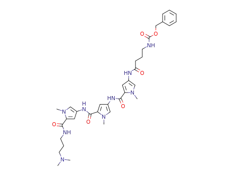 [3-(5-{5-[5-(3-Dimethylamino-propylcarbamoyl)-1-methyl-1H-pyrrol-3-ylcarbamoyl]-1-methyl-1H-pyrrol-3-ylcarbamoyl}-1-methyl-1H-pyrrol-3-ylcarbamoyl)-propyl]-carbamic acid benzyl ester