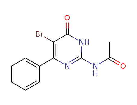 N-(5-bromo-4-oxo-6-phenyl-1H-pyrimidin-2-yl)acetamide