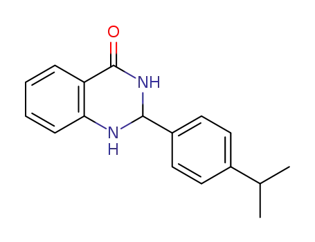 Molecular Structure of 83800-96-8 (2-(4-isopropylphenyl)-2,3-dihydroquinazolin-4(1H)-one)