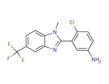 4-chloro-3-(1-methyl-5-trifluoromethyl-1<i>H</i>-benzoimidazol-2-yl)-phenylamine