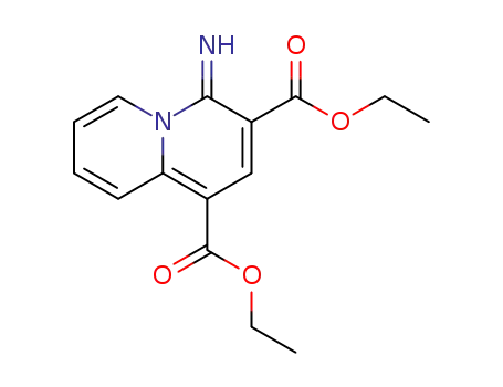 Molecular Structure of 101113-14-8 (4H-Quinolizine-1,3-dicarboxylic acid, 4-imino-, diethyl ester)