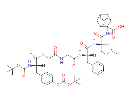 2-{2-[2-(2-{2-[2-<i>tert</i>-butoxycarbonylamino-3-(4-<i>tert</i>-butoxycarbonyloxy-phenyl)-propionylamino]-acetylamino}-acetylamino)-3-phenyl-propionylamino]-4-methylsulfanyl-butyrylamino}-adamantane-2-carboxylic acid