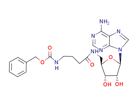 (3-{[(2R,3S,4R,5R)-5-(6-Amino-purin-9-yl)-3,4-dihydroxy-tetrahydro-furan-2-ylmethyl]-carbamoyl}-propyl)-carbamic acid benzyl ester