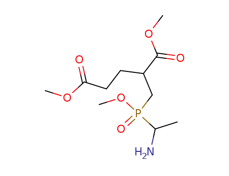 Molecular Structure of 874156-89-5 (Pentanedioic acid, 2-[[(1-aminoethyl)methoxyphosphinyl]methyl]-,
dimethyl ester)