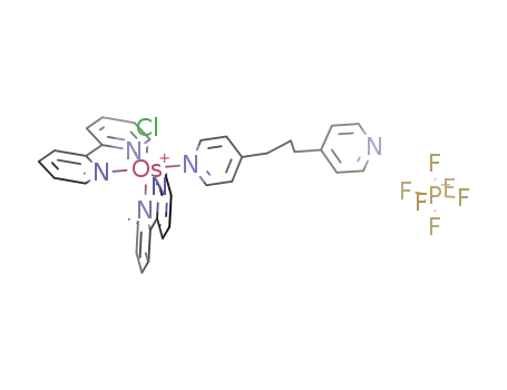 Os(C<sub>10</sub>H<sub>8</sub>N<sub>2</sub>)2((C<sub>10</sub>H<sub>8</sub>N<sub>2</sub>)(CH<sub>2</sub>)3)Cl<sup>(1+)</sup>*PF<sub>6</sub><sup>(1-)</sup>=[Os(C<sub>10</sub>H<sub>8</sub>N<sub>2</sub>)2((C<sub>10</sub>H<sub>8</sub>N<sub>2</sub>)(CH<sub>2</sub>)3)Cl]PF<sub>6</sub>