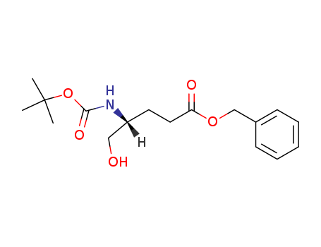 Pentanoic acid, 4-[[(1,1-dimethylethoxy)carbonyl]amino]-5-hydroxy-,
phenylmethyl ester, (4R)-