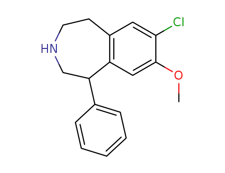 (+/-)-7-chloro-8-methoxy-1-phenyl-2,3,4,5-tetrahydro-1H-3-benzazepine