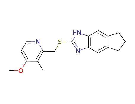 2-(4-Methoxy-3-methyl-pyridin-2-ylmethylsulfanyl)-1,5,6,7-tetrahydro-indeno[5,6-d]imidazole