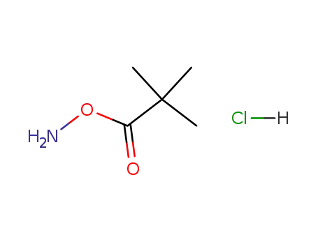 Molecular Structure of 35657-35-3 (Hydroxylamine, O-(2,2-dimethyl-1-oxopropyl)-, hydrochloride)