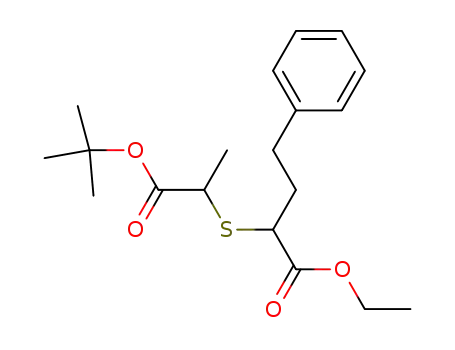 ethyl α-<<2-(1,1-dimethylethoxy)-1-methyl-2-oxoethyl>thio>benzenebutanoate