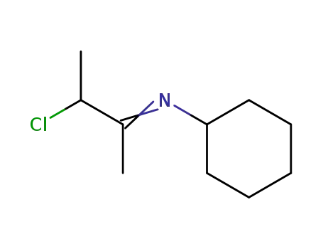 Molecular Structure of 81815-43-2 (Cyclohexanamine, N-(2-chloro-1-methylpropylidene)-)