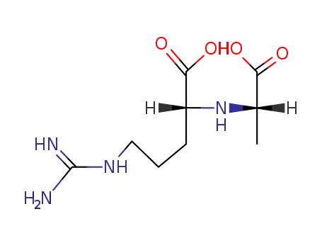 Molecular Structure of 63358-46-3 (<i>N</i><sup>α</sup>-((<i>S</i>)-1-carboxy-ethyl)-D-arginine)