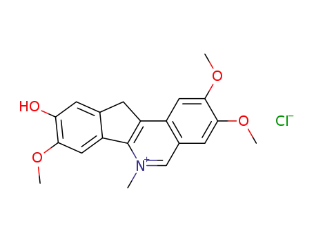 Molecular Structure of 96705-56-5 (2,3,8-trimethoxy-6-methyl-6,11-dihydro-2H-indeno[1,2-c]isoquinolin-9-ol)