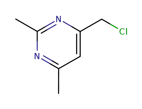 Molecular Structure of 89966-86-9 (Pyrimidine, 4-(chloromethyl)-2,6-dimethyl-)