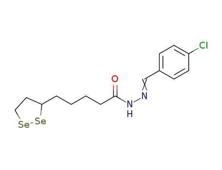 Molecular Structure of 1456816-63-9 (N'-(4-chlorobenzylidene)-5-(1,2-diselenolan-3-yl)pentanehydrazide)
