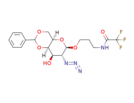 3-trifluoroacetamidopropyl 2-azido-4,6-O-benzylidene-2-deoxy-β-D-galactopyranoside