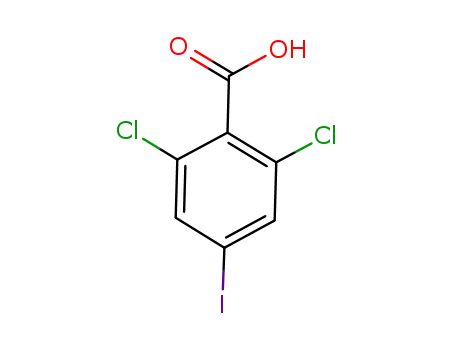 Molecular Structure of 1258298-01-9 (2,6-Dichloro-4-iodobenzoic acid)