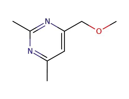 Molecular Structure of 89966-90-5 (Pyrimidine, 4-(methoxymethyl)-2,6-dimethyl-)