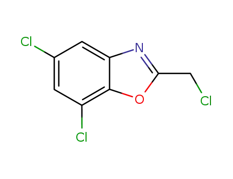 Molecular Structure of 50710-33-3 (Benzoxazole, 5,7-dichloro-2-(chloromethyl)-)