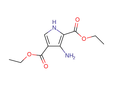 Molecular Structure of 853058-40-9 (3-AMINO-1H-PYRROLE-2,4-DICARBOXYLIC ACID DIETHYL ESTER)