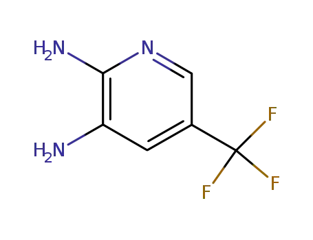 Molecular Structure of 107867-51-6 (2,3-Diamino-5-trifluoromethylpyridine)