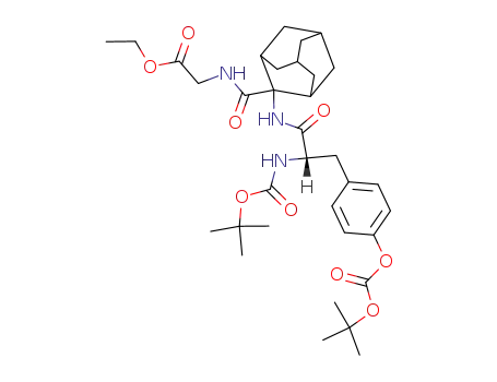 ({2-[2-<i>tert</i>-butoxycarbonylamino-3-(4-<i>tert</i>-butoxycarbonyloxy-phenyl)-propionylamino]-adamantane-2-carbonyl}-amino)-acetic acid ethyl ester