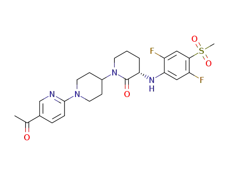 (S)-1'-(5-acetylpyridin-2-yl)-3-(2,5-difluoro-4-(methylsulfonyl)phenylamino)-[1,4'-bipiperidin]-2-one