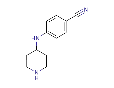 Molecular Structure of 208398-34-9 (4-(PIPERIDIN-4-YLAMINO)BENZONITRILE)