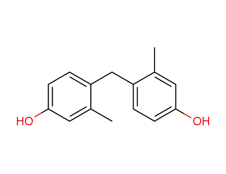 Molecular Structure of 15534-74-4 (Phenol, 4,4'-methylenebis[3-methyl-)