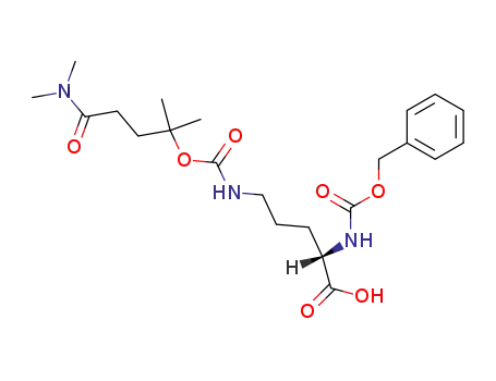 (S)-2-Benzyloxycarbonylamino-5-(3-dimethylcarbamoyl-1,1-dimethyl-propoxycarbonylamino)-pentanoic acid