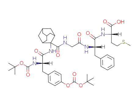 2-{2-[2-({2-[2-<i>tert</i>-butoxycarbonylamino-3-(4-<i>tert</i>-butoxycarbonyloxy-phenyl)-propionylamino]-adamantane-2-carbonyl}-amino)-acetylamino]-3-phenyl-propionylamino}-4-methylsulfanyl-butyric acid