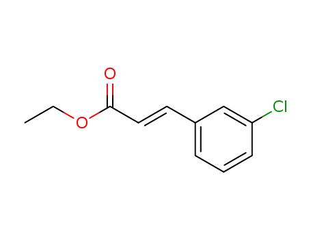 Molecular Structure of 62174-98-5 (2-Propenoic acid, 3-(3-chlorophenyl)-, ethyl ester, (E)-)