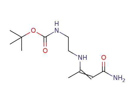 Molecular Structure of 1236069-47-8 ([2-(2-carbamoyl-1-methyl-vinylamino)-ethyl]-carbamic acid tert-butyl ester)