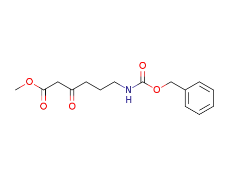 Molecular Structure of 84446-29-7 (methyl 6-<(benzyloxycarbonyl)amino>-3-oxohexanoate)