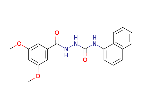 3,5-Dimethoxybenzoic acid 2-[(1-naphthalenylamino)carbonyl]hydrazide