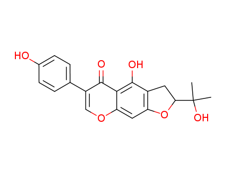 5H-Furo[3,2-g][1]benzopyran-5-one,2,3- dihydro-4-hydroxy-2-(1-hydroxy-1-methylethyl)- 6-(4-hydroxyphenyl)- 