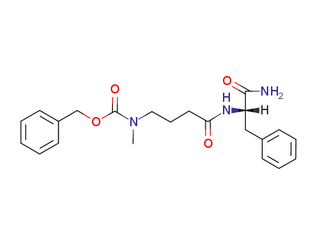 Molecular Structure of 157974-14-6 ([3-((S)-1-Carbamoyl-2-phenyl-ethylcarbamoyl)-propyl]-methyl-carbamic acid benzyl ester)