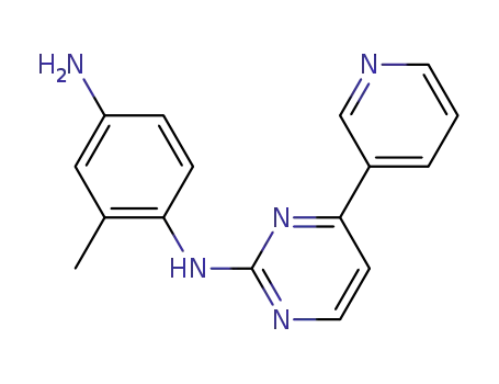 Molecular Structure of 112696-91-0 (2-METHYL-N1-[4-(3-PYRIDINYL)-2-PYRIMIDINYL]-1,4-BENZENEDIAMINE)