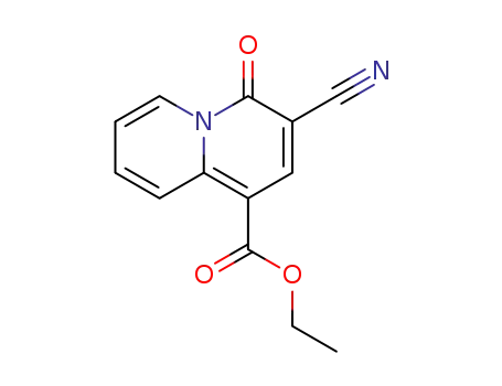 4H-Quinolizine-1-carboxylic acid, 3-cyano-4-oxo-, ethyl ester