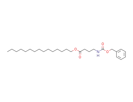 Molecular Structure of 126686-61-1 (4-Benzyloxycarbonylamino-butyric acid pentadecyl ester)