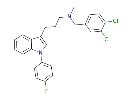 Molecular Structure of 1092060-50-8 (C<sub>25</sub>H<sub>23</sub>Cl<sub>2</sub>FN<sub>2</sub>)