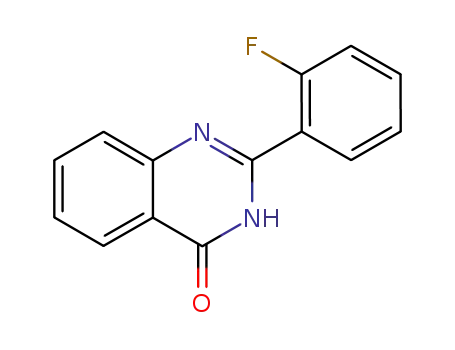 Molecular Structure of 138867-16-0 (4(1H)-Quinazolinone, 2-(2-fluorophenyl)-)