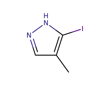 Molecular Structure of 24086-18-8 (5-Iodo-4-methyl-1H-pyrazole)