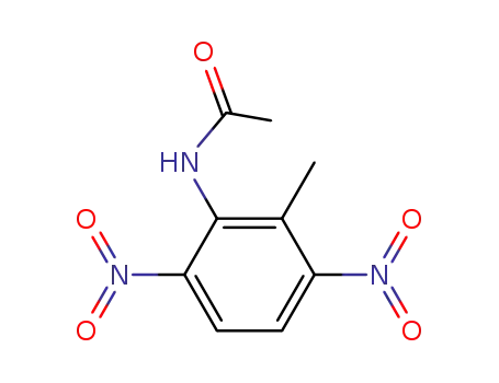 Molecular Structure of 56207-38-6 (Acetamide, N-(2-methyl-3,6-dinitrophenyl)-)