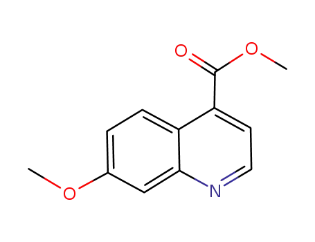 Molecular Structure of 1017969-31-1 (methyl 7-methoxyquinoline-4-carboxylate)