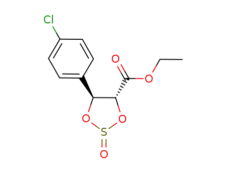 (4R,5S)-4-carbethoxy-5-(4-chlorophenyl)-1,3,2-dioxathiolane 2-oxide