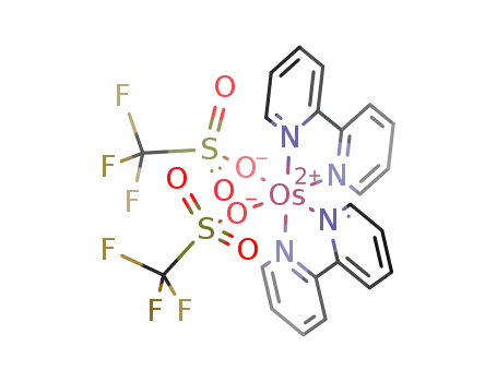 Molecular Structure of 248955-02-4 (Os(2,2'-bipyridine)2(trifluoromethanesulfonate)2)